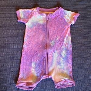 Little sleepies purple watercolor 6-12m shorties